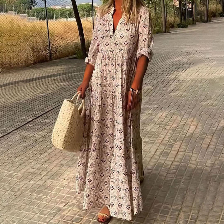 Alexa - Elegant Flowy Boho Maxi Dress
