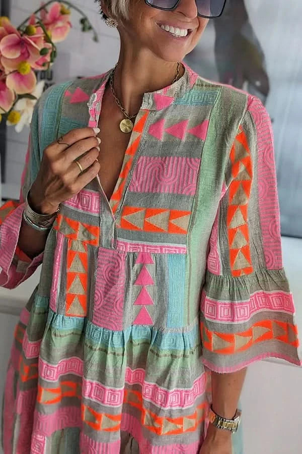 Juliane – Boho Tiered Swing Dress