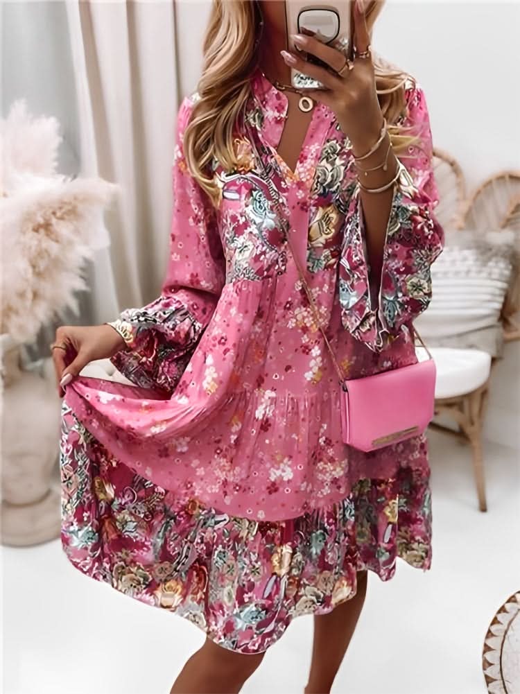 Linda - Flower-patterned Summer Dress