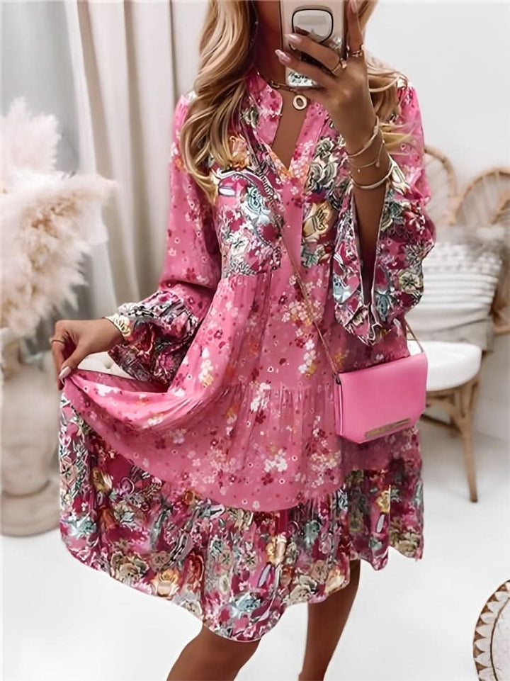 Linda - Flower-patterned Summer Dress