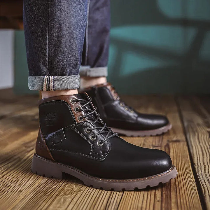 Michel | Men's casual boots in British style made of leather