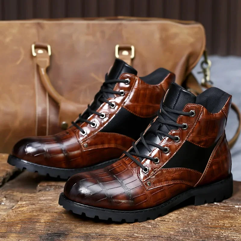 Guy | Crocodile Leather Boots