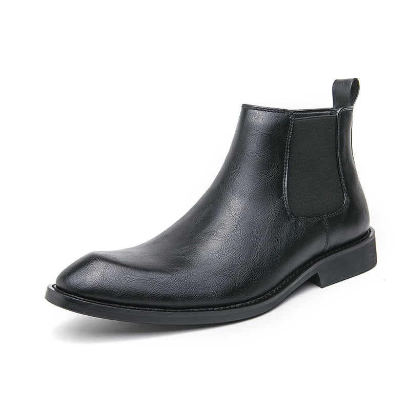 Daniel | Leather Chelsea Boots with Zipper