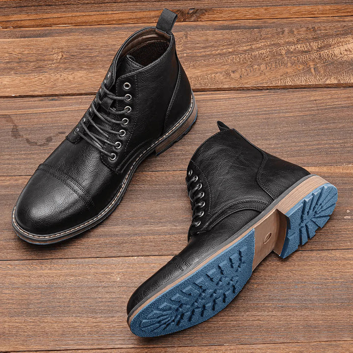 Conor | Leather Ankle Boots in Fashion Style