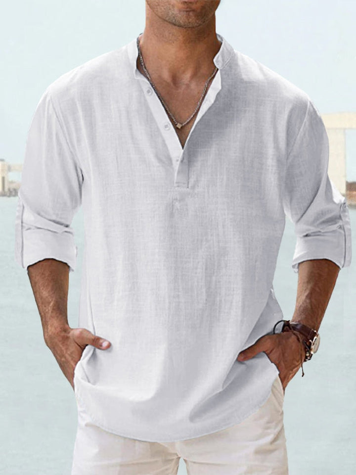 Milan | Stylish Buttoned Henley Shirt