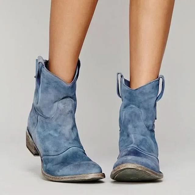 Rosalie - Vintage Cowboy Ankle Boots