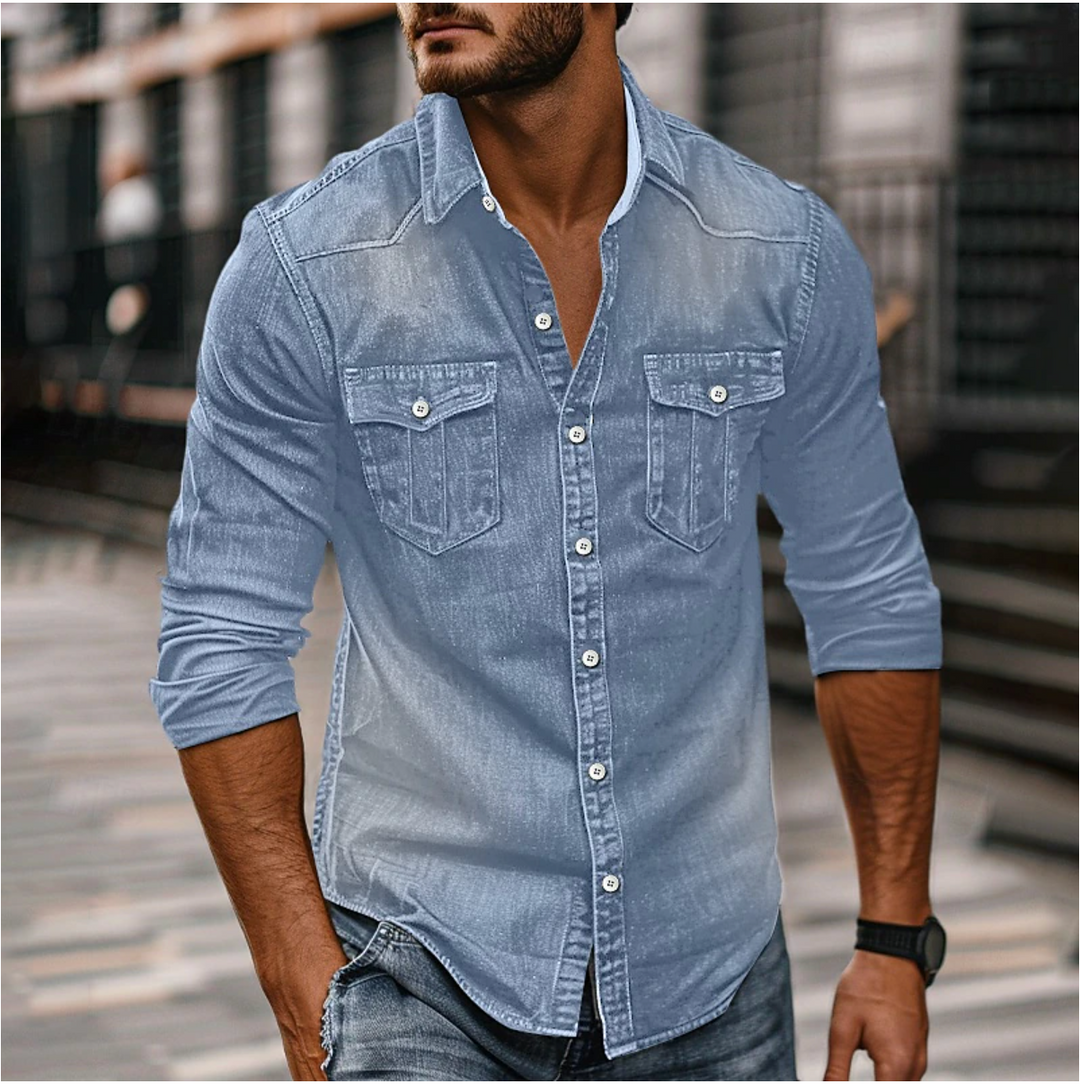 Andreas | Relaxed and Stylish Denim Shirt for Men