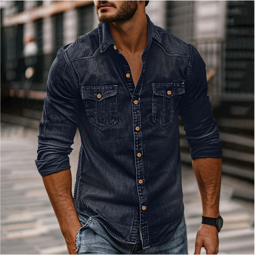 Andreas | Relaxed and Stylish Denim Shirt for Men
