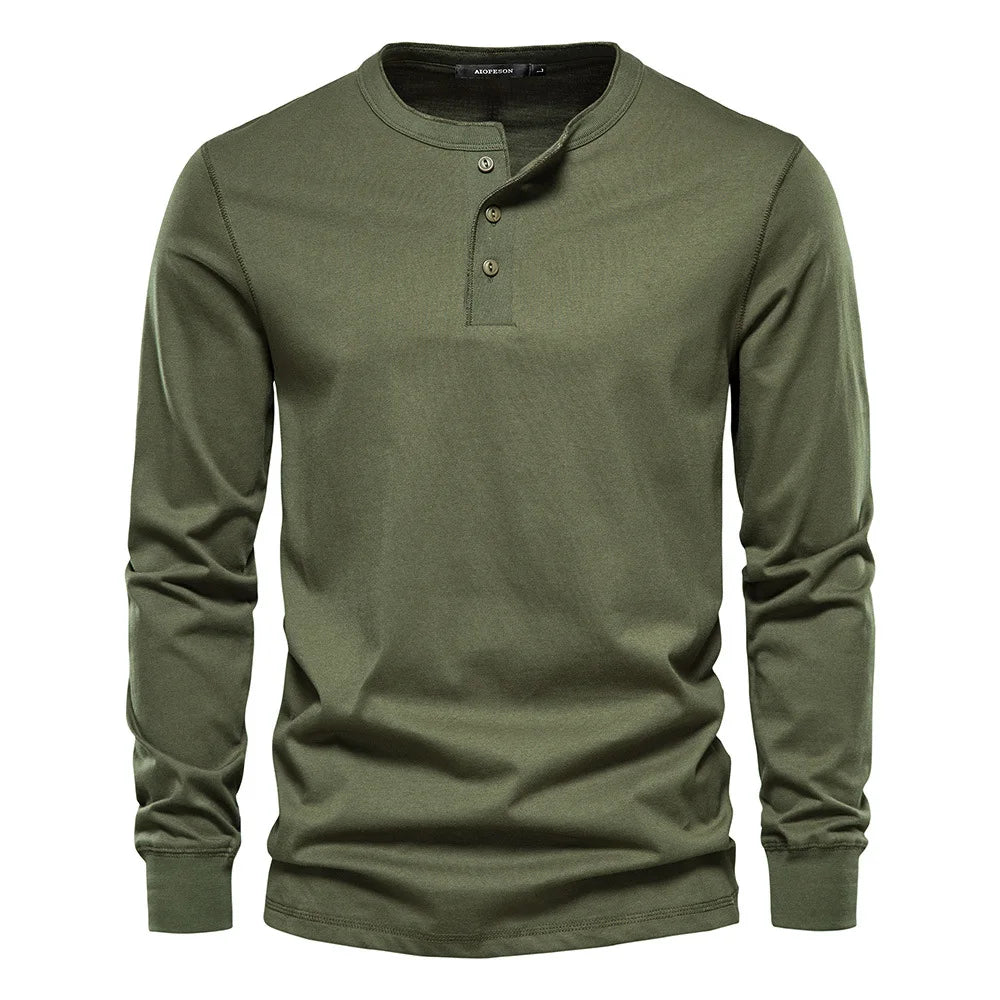 Lorenz | Stylish and Comfortable Long-Sleeve Henley Shirt