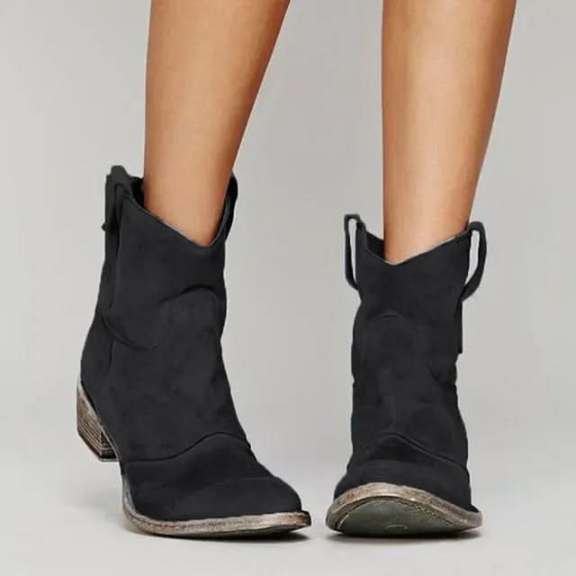 Rosalie - Vintage Cowboy Ankle Boots