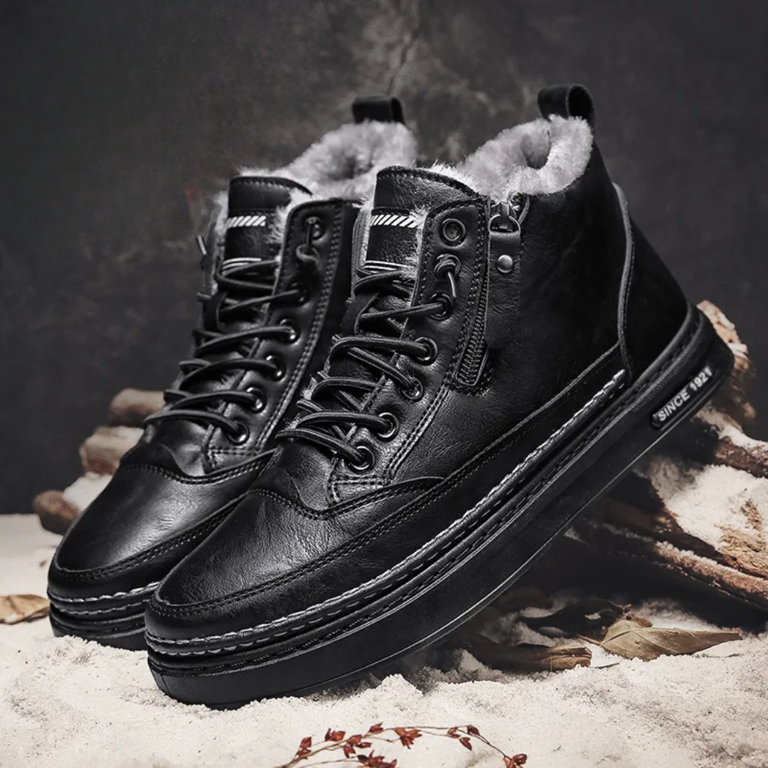 Christopher | Leather Winter Boots for Men