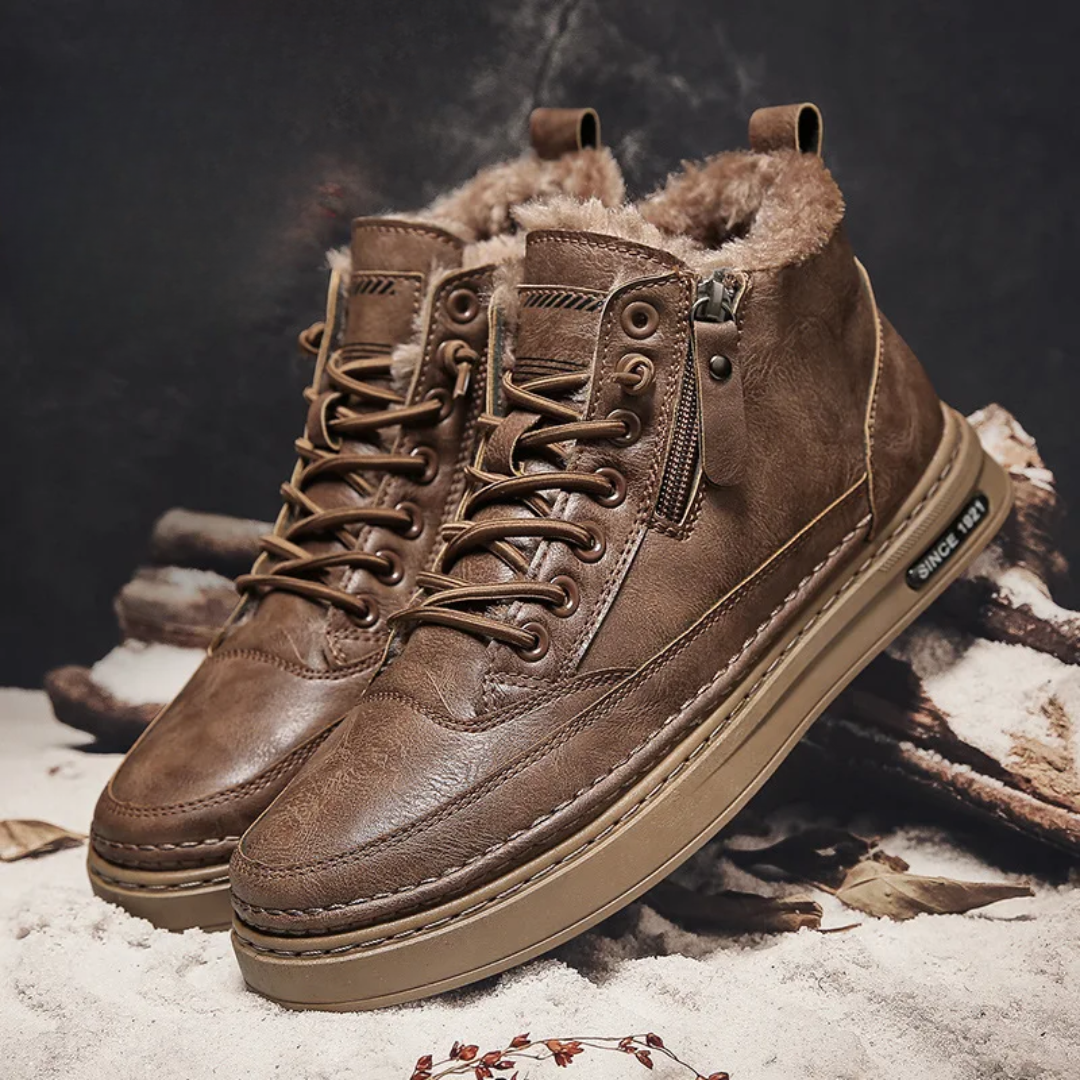Christopher | Leather Winter Boots for Men