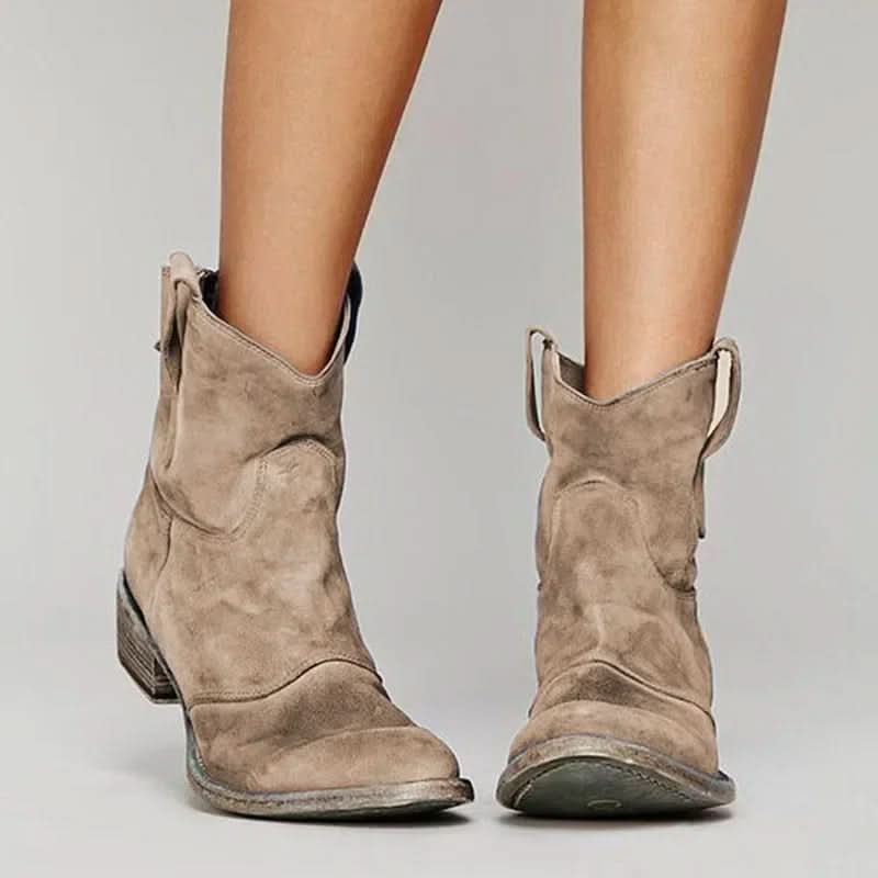 Rosalie - Vintage Cowboy Ankle Boots