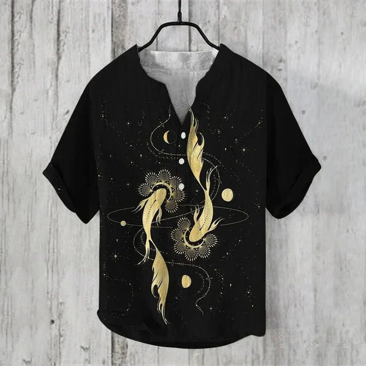 Klaus | Casual Shirt with Fish Print