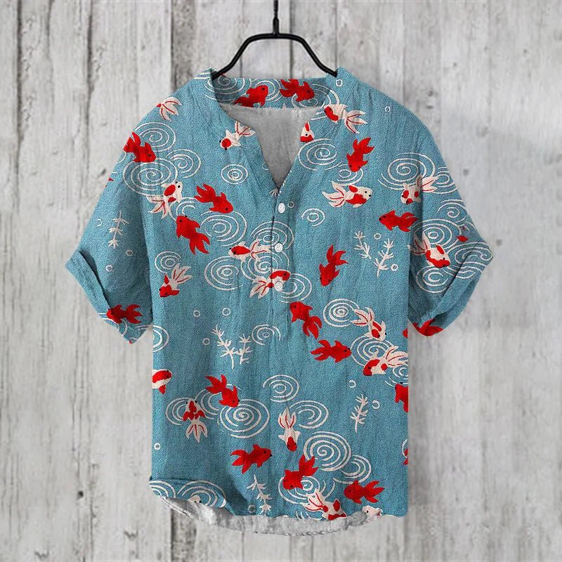 Klaus | Casual Shirt with Fish Print