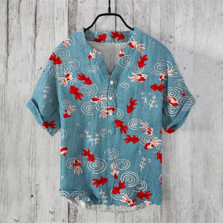 Klaus | Casual Shirt with Fish Print