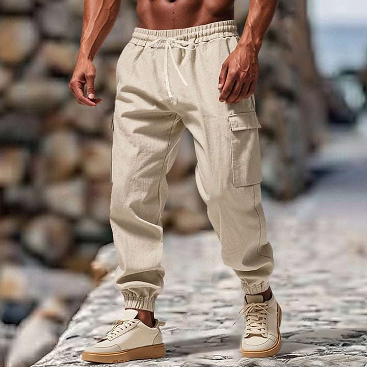 Bertel | Men's Cargo Pants with Drawstring Closure