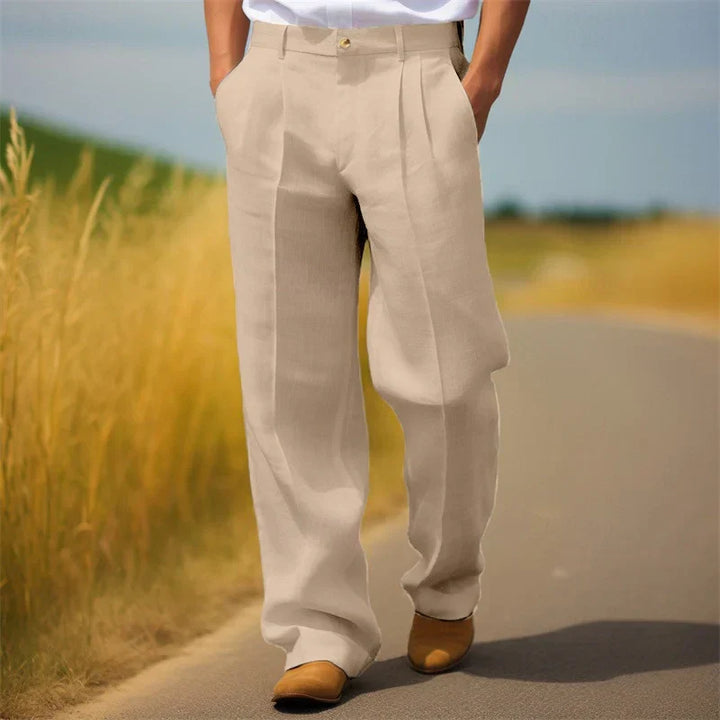 Frederik | Men's Trousers with Pleats and Loose Fit