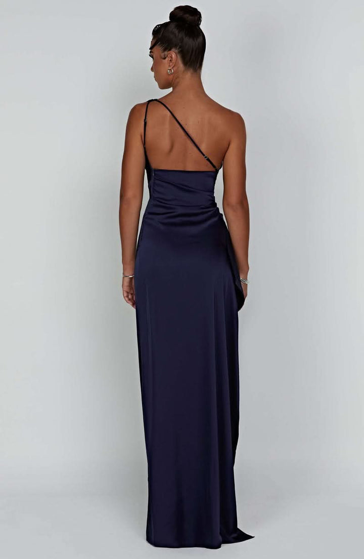 Saoirse - One Shoulder Satin Long Bodycon Dress