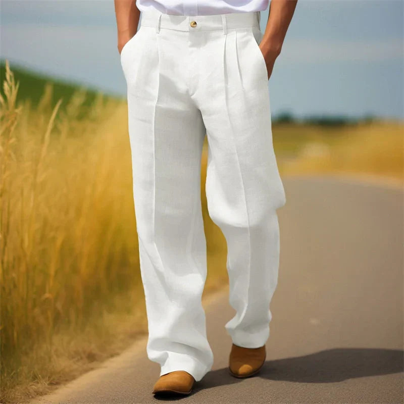 Frederik | Men's Trousers with Pleats and Loose Fit
