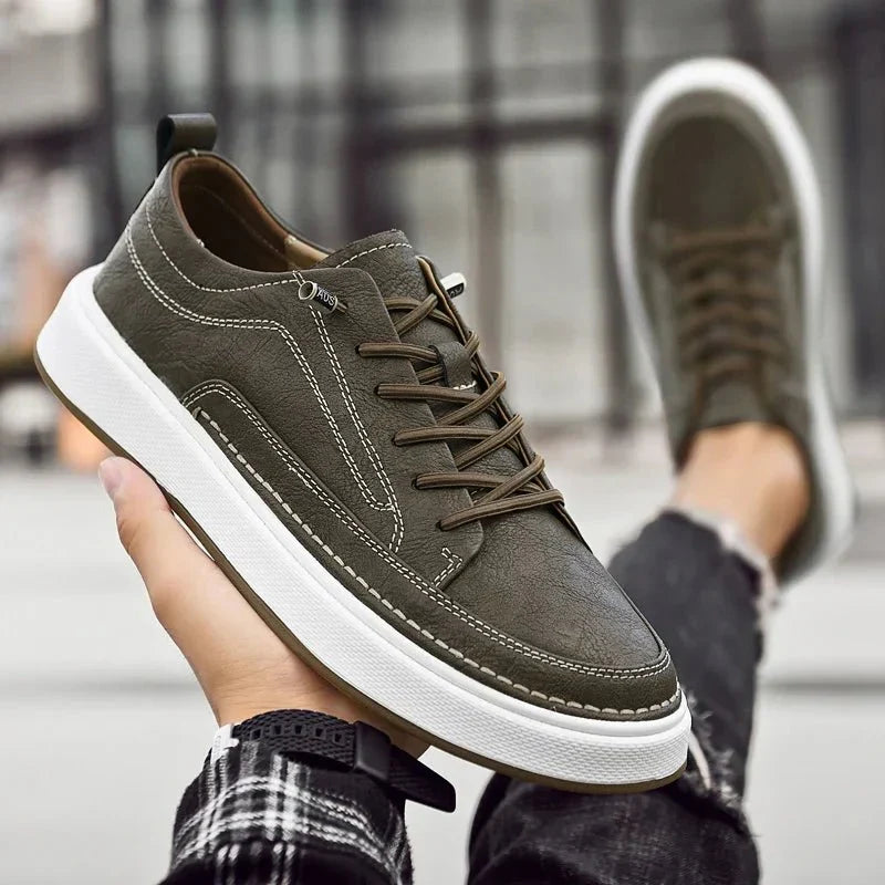 Philip | Men's Winter Sneakers with Lacing and Thick Sole