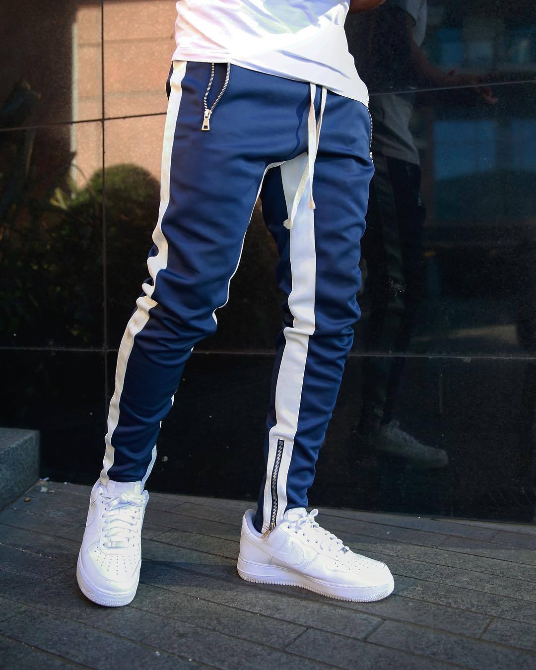 Alexander | Men's Sporty Jogger Pants with Side Stripes