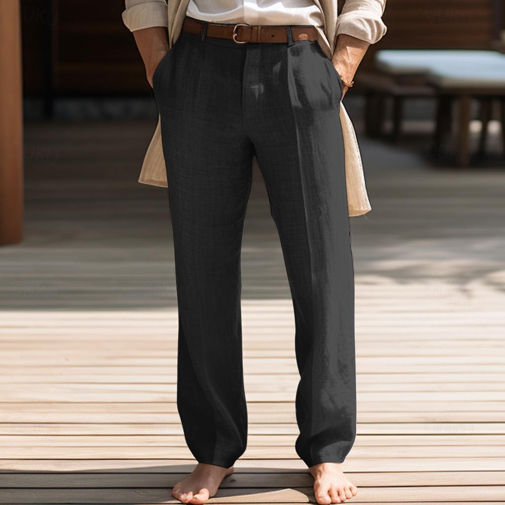 Magnus | Men's Trousers with Belt and Relaxed Fit