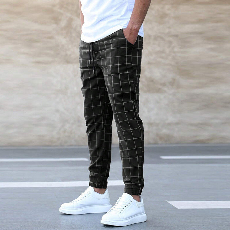 Enzo | Checked Casual Pants