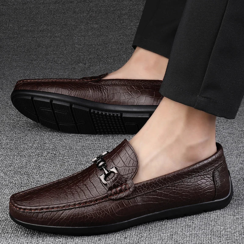 Preben | Men's Winter PU Leather Slip-On Loafers