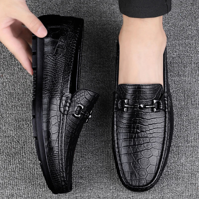 Preben | Men's Winter PU Leather Slip-On Loafers