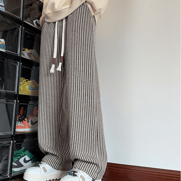 Clement | Men's Winter Pants with Relaxed Fit, Drawstring, and Wide Legs