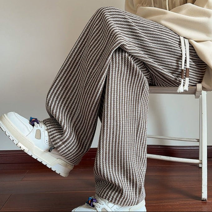 Clement | Men's Winter Pants with Relaxed Fit, Drawstring, and Wide Legs