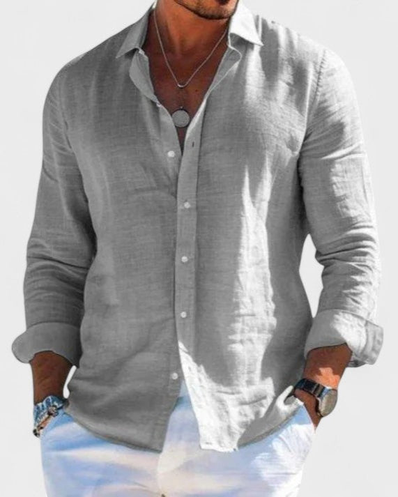 Morgan | Elegant and Refined Men's Linen Shirt