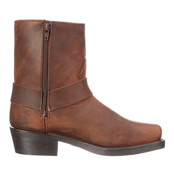 Kenni | Boots with Center Zipper and Square Toe
