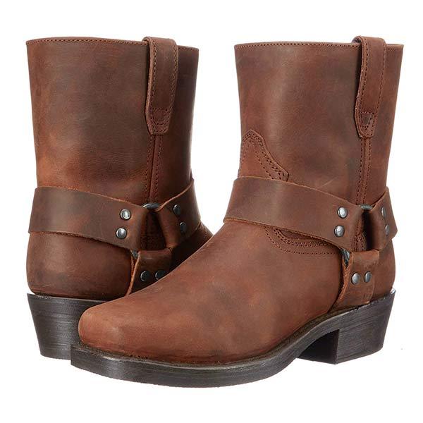 Kenni | Boots with Center Zipper and Square Toe