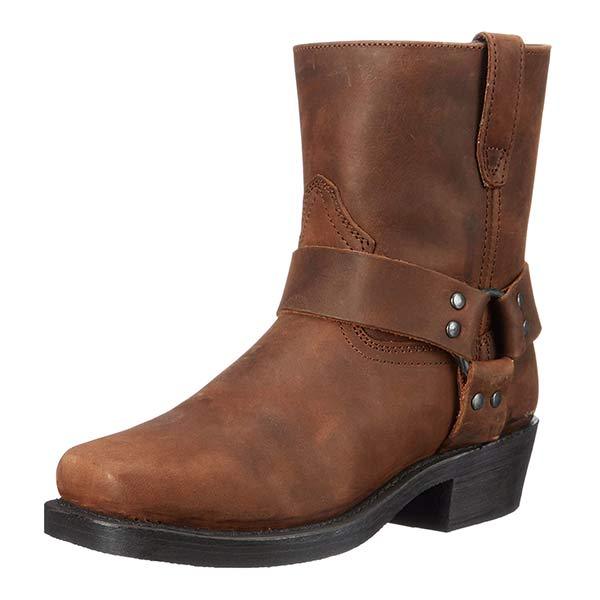 Kenni | Boots with Center Zipper and Square Toe