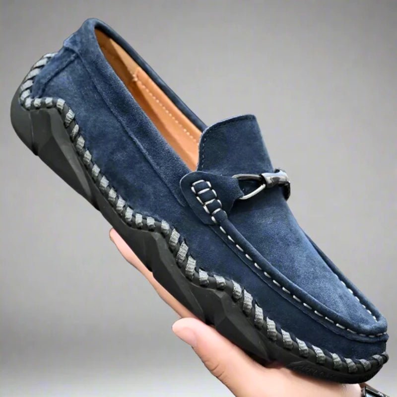 Sander | Men's Winter Loafers with Metal Buckle Detail