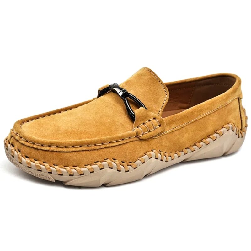 Sander | Men's Winter Loafers with Metal Buckle Detail
