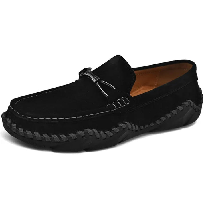 Sander | Men's Winter Loafers with Metal Buckle Detail