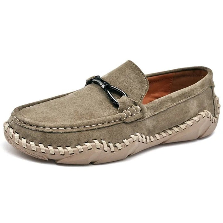 Sander | Men's Winter Loafers with Metal Buckle Detail