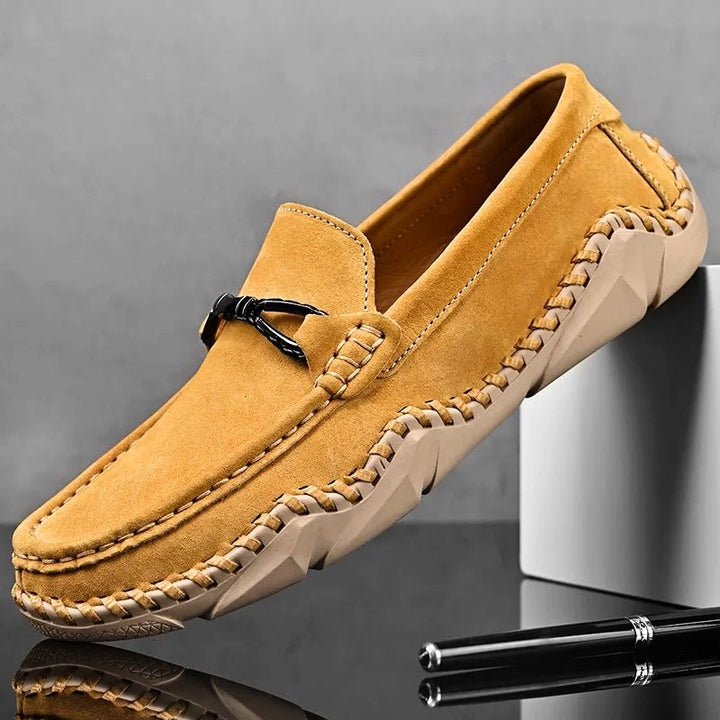 Sander | Men's Winter Loafers with Metal Buckle Detail