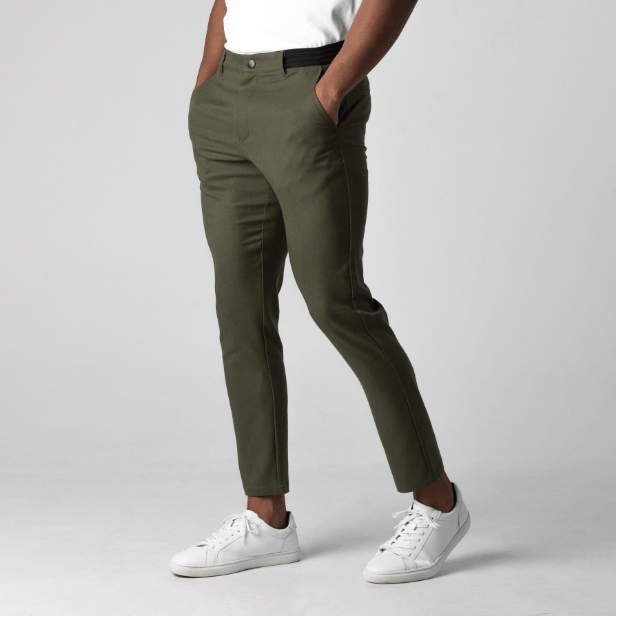 Rasmus | Men's Slim-Fit Trousers with Zipper Pocket