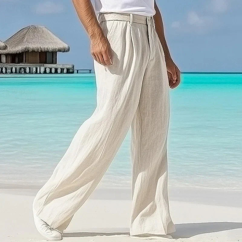 Elias | Men's Trousers with Wide Legs and Loose Fit