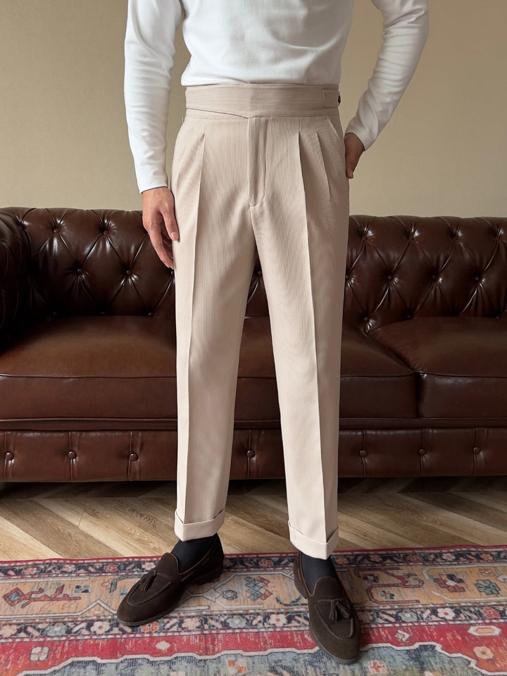 Antonin | Classic Men's Trousers with Stripes for Formal Occasions