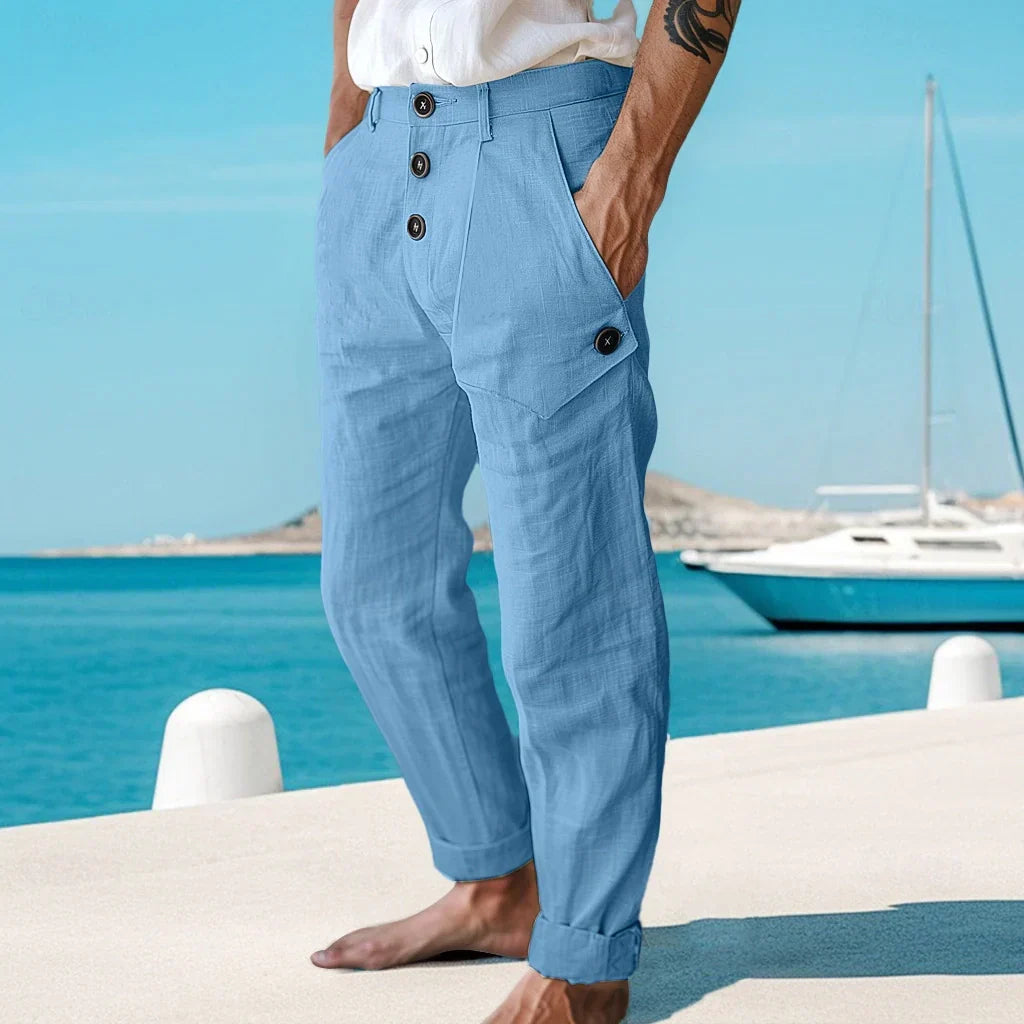 Fabian | Men's Cargo Pants with Button Closure