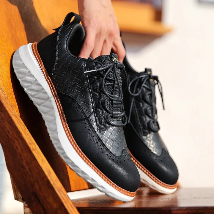 Victor | Men's Winter Lace Sneakers in Synthetic Leather