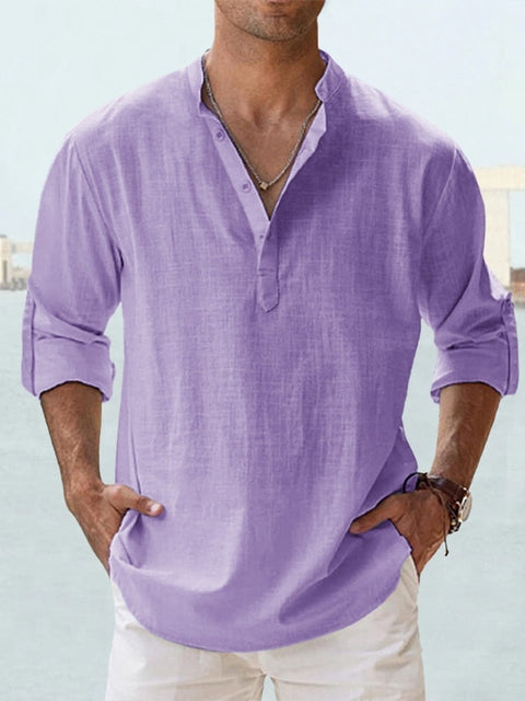 Milan | Stylish Buttoned Henley Shirt