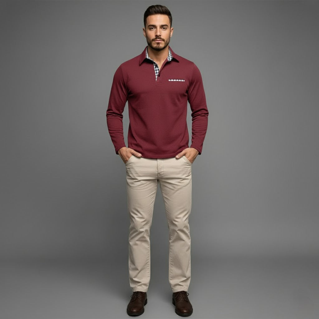 Ivan | Long-Sleeved Winter Polo Shirt