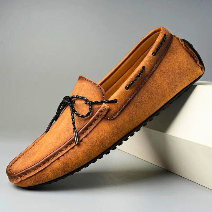Rasmus | Men's Winter Slip-On Loafers with Rope Detail