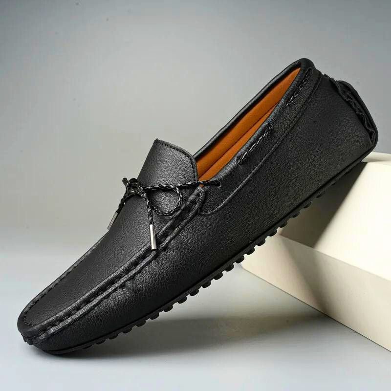 Rasmus | Men's Winter Slip-On Loafers with Rope Detail